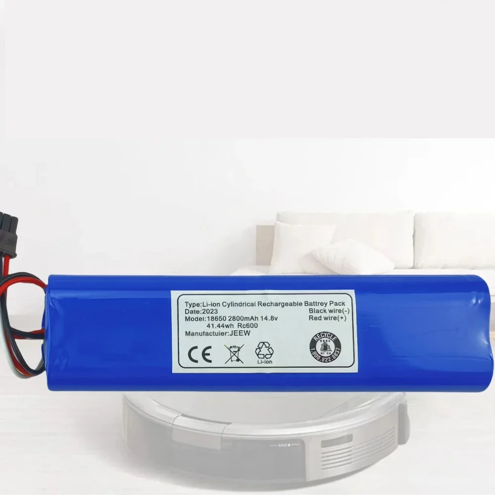 New 14.8V 2800mAh Lithium-ion Battery Pack 18650 4S1P Suitable for Sweeping Robot Battery replace