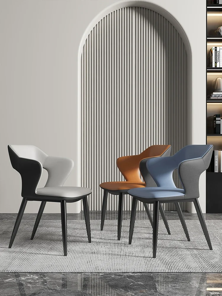 Chaise de salle à manger de luxe légère italienne, moderne et Simple, pour négociation à domicile, hôtel, bureau, Mahjong, Style nordique