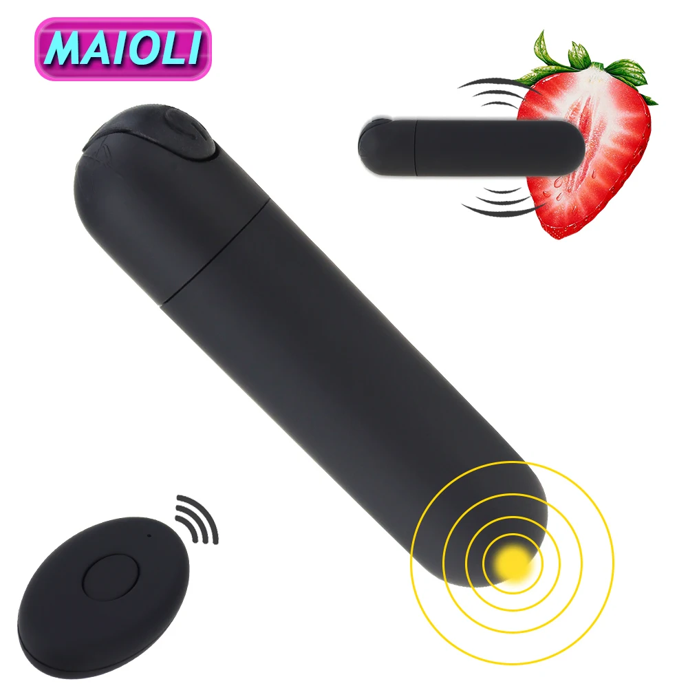 Bullet Vibrator with Remote Controller Mini G-Spot Dildo Clitoris Stimulator Portable for Travel Vaginal Anal Sex Toys for Women