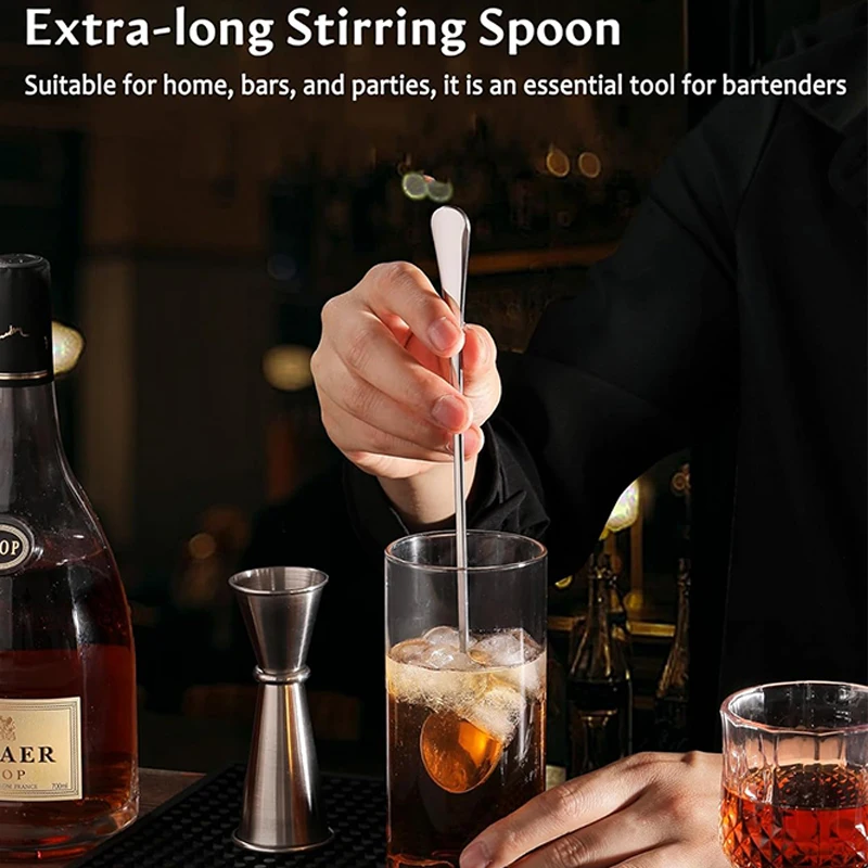 6 Pcs Stainless Steel Spoons Ice Cream Spoons Long Handle Coffee Spoons Stirring Spoons Kitchen Utensils