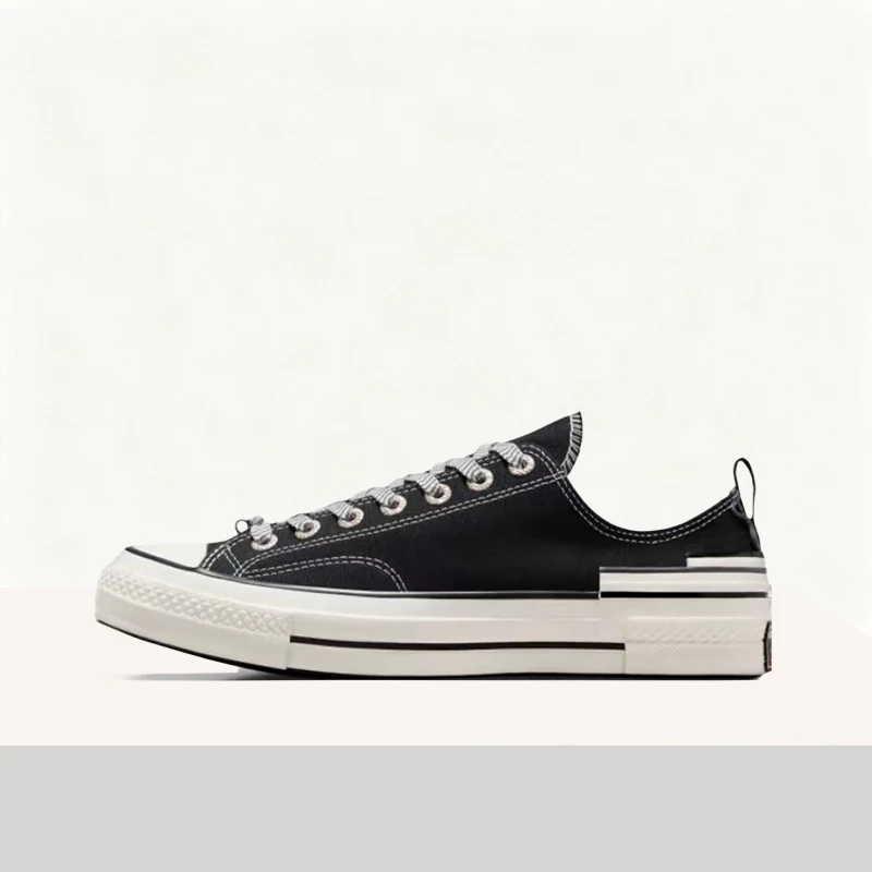 Converse Chuck 70 Hacked Heel Unisex Black Low-Top Canvas Sneakers–Comfortable Durable Lightweight Sole & Everyday Style A07984C