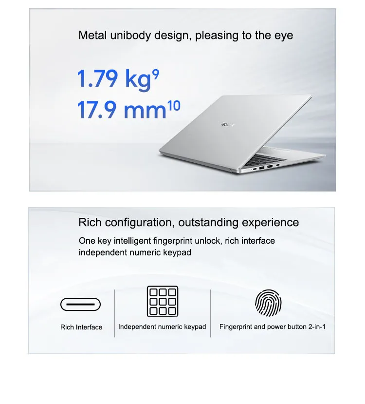 Honor Laptop X16 Plus 16-inch 2024 Riptide R7 8845HS 16GB/32GB RAM 512GB/1TB/2TB SSD 2.5K 120Hz Thin & Light Notebook Computer