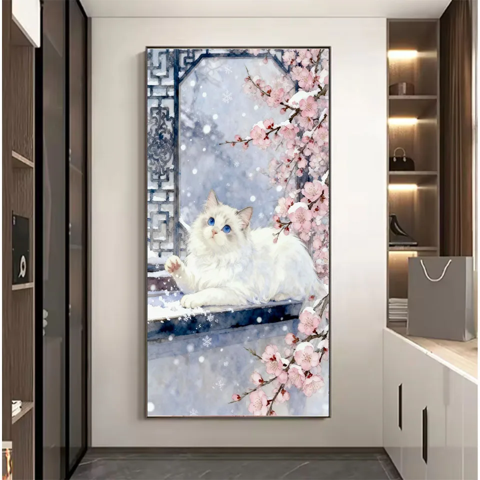 

5D DIY diamond painting mosaic cat Tabby diamond embroidery Gem Art full square round rhinestones cross stitch kit home decor