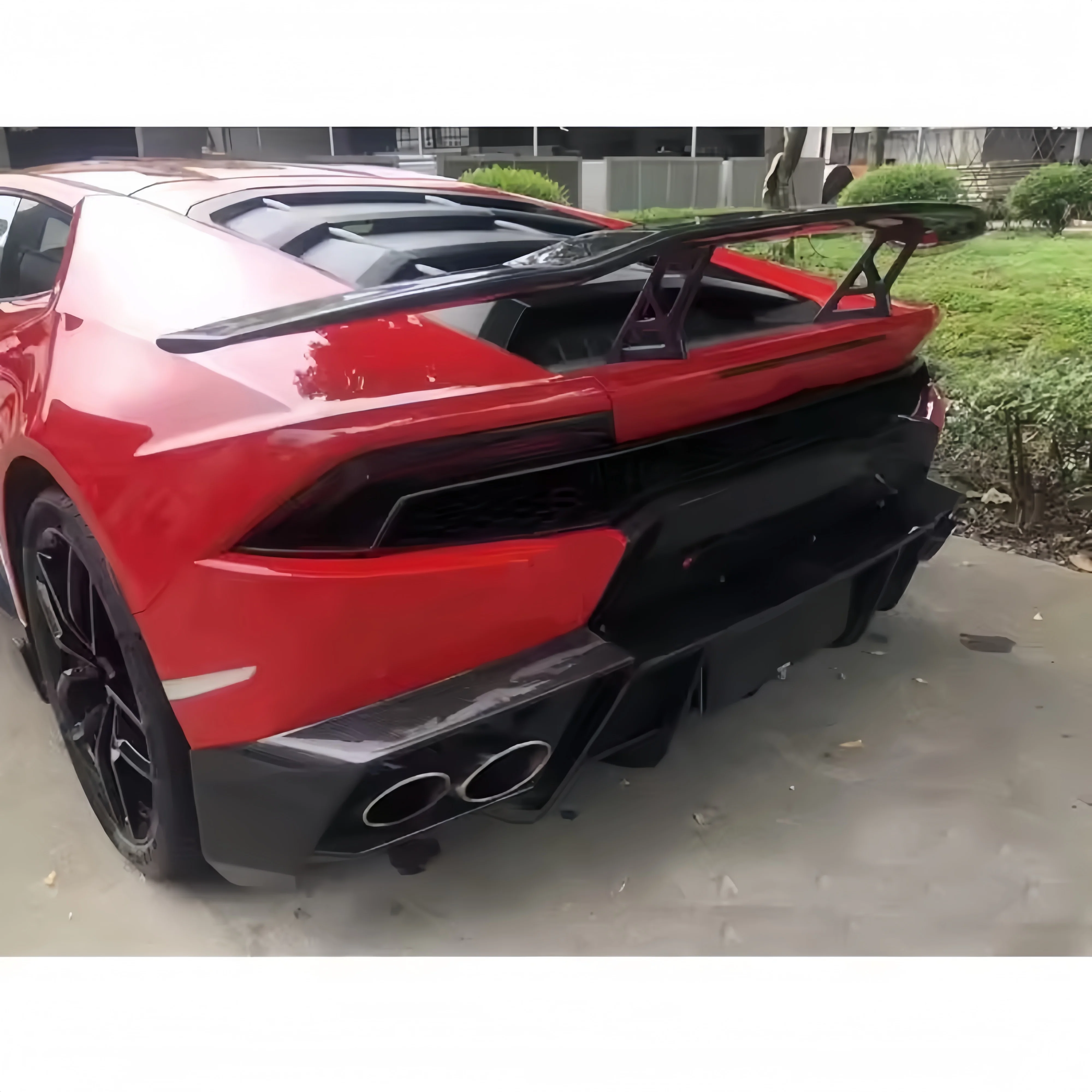 

Для Lamborghini Huracan LP610 LP580 2014-2023 года, модифицированный с M-образным сухим карбоновым волокном, задний спойлер, комплект кузова