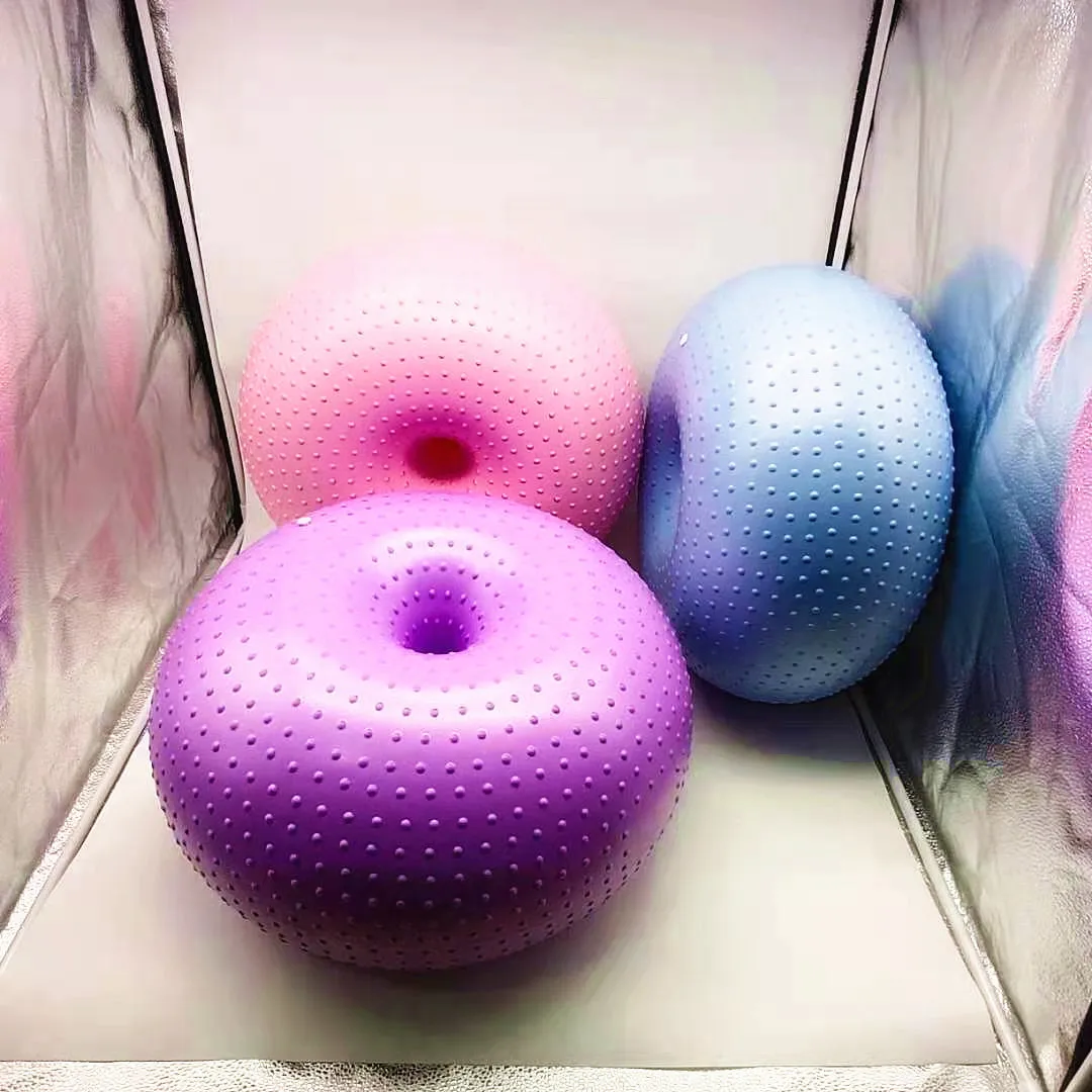 New Yoga Ball Donuts Thickened Large Yoga Apple Ball Fitness Home Spot