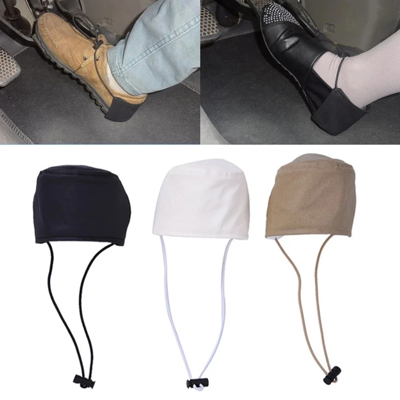 1 PC Unisex Car Driving Prevent Wear Shoes Heel Protection Cover Wear Resistant Fabric