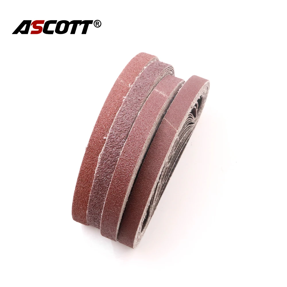 50pcs Sanding Belt 452x15mm Sandpaper Belt for Electric Angle Grinder Machine Polishing Wood Metal