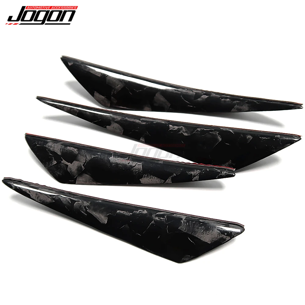 

4pcs Front Bumper Lip Splitter Spoiler Canards Valence Stickers for BMW 1 3 5 7 Series X1 X3 X5 X6 M2 M3 M4 Car Accessories
