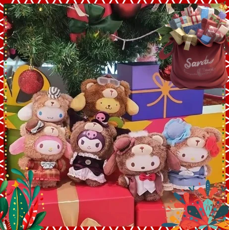 

Аутентичная Sanrio V2 британская серия послеобеденного чая слепая коробка виниловая кукла мультфильм Куроми Китти кулон декоративный подарок загадочная коробка