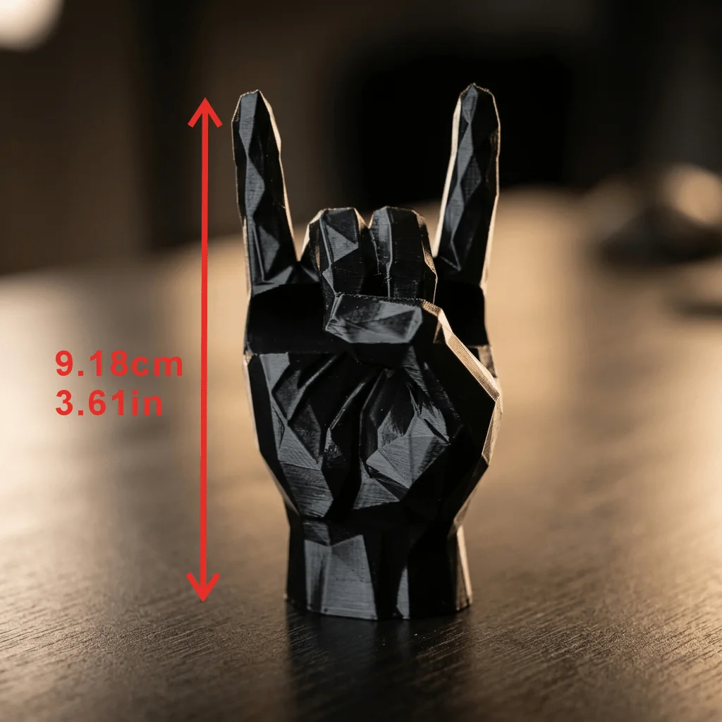 Multi Color Rock Hand Gesture Pen Holder, Dual Use Desktop Decor Ornament for Pens Pencils, Great Gift for Friends Colleagues