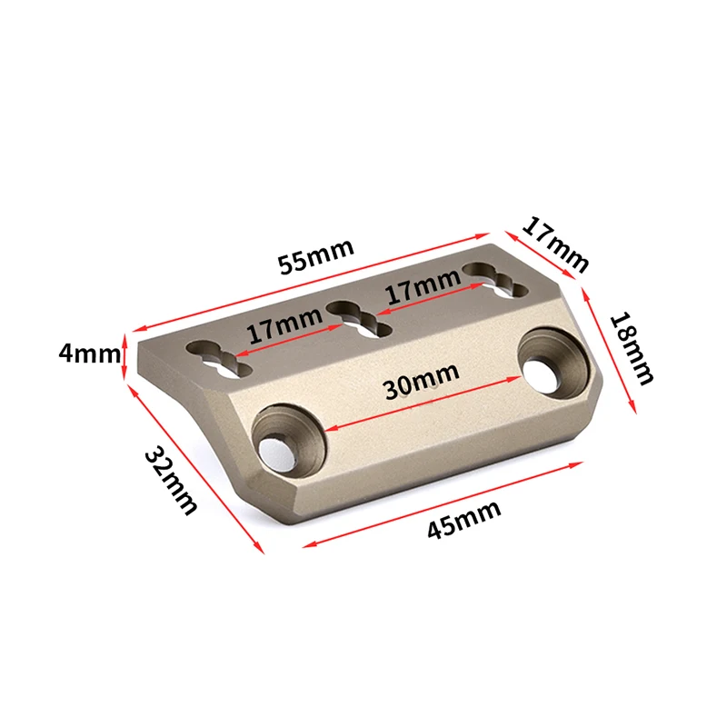 Tactische Trefzekere M300 M600 Offset Scout Mount Fit SMR Rail Base Airsoft PLH V2 350 Zaklamp Mount