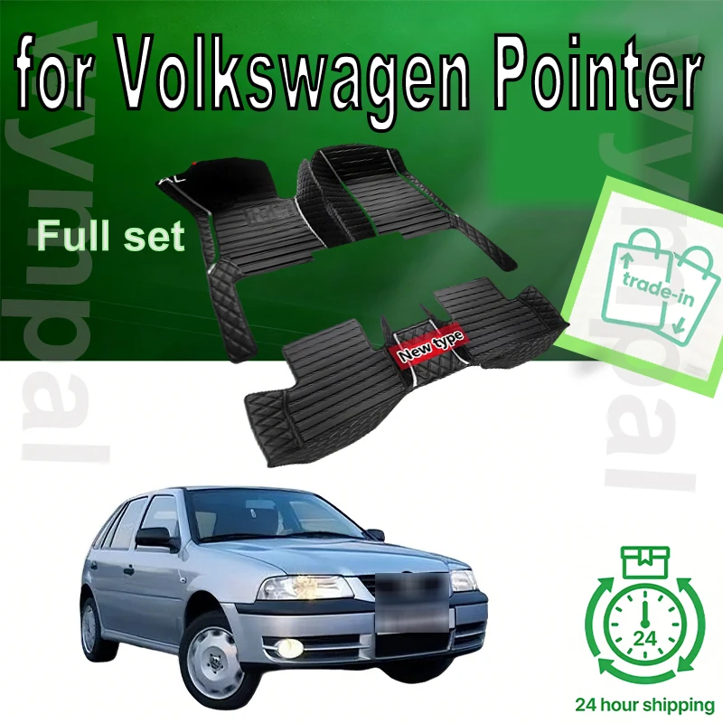 Alfombrilla de cuero Artificial personalizada para coche, accesorio Interior de protección para Volkswagen Pointer 2004, 2005, 2006