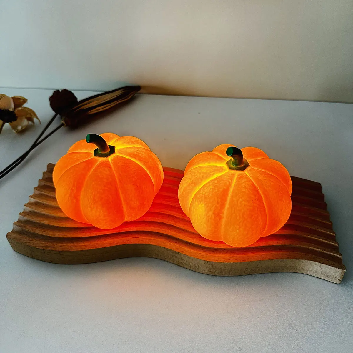 D2 Halloween Decoration 1Pcs Nightlight Bedroom Dormitory Pumpkin Creative Nightlight Soft Light Atmosphere Nightlight Sleeping