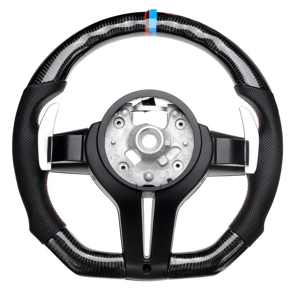 Factory car steering wheel Fit for BMW F10 F07 F11 F18 F06 F90 M5 5 series Carbon fiber steering wheel