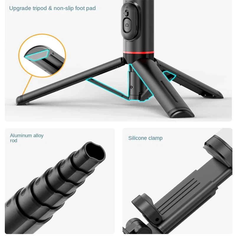 Xiaomi Selfie Stick Phone Tripod Mobile Stand Bluetooth Tripod Stand with Remote Control Ring Light Mini Tripod Telescopic Rod