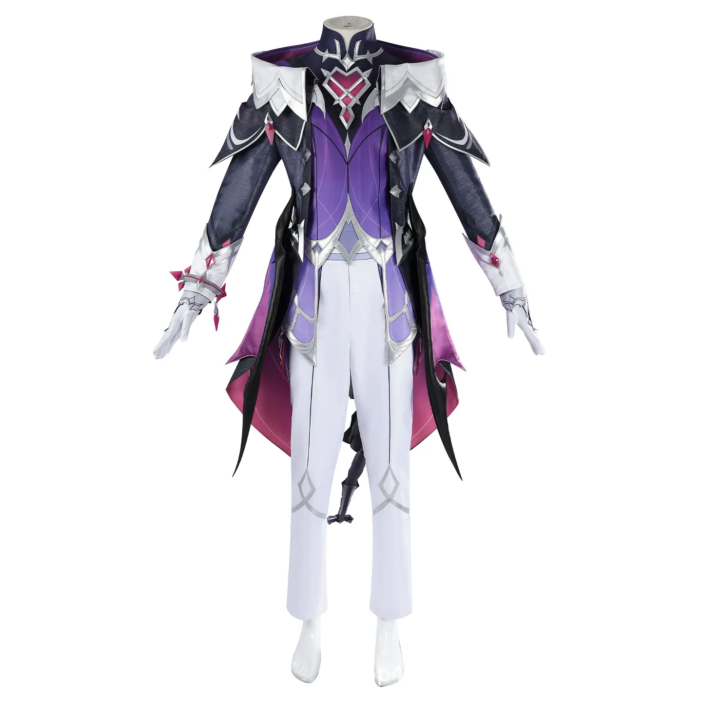 Genshin Impact Dvalin Cosplay Costume Full Set Character Outfit Fire Dragon Role Play Costume Halloween Party Clothing Suit