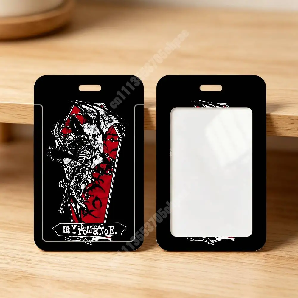 MCR My C-Chemical R-Romance Band Plastic Card Holder Student ID Card Clear Transparent Business Office Supplies view 6