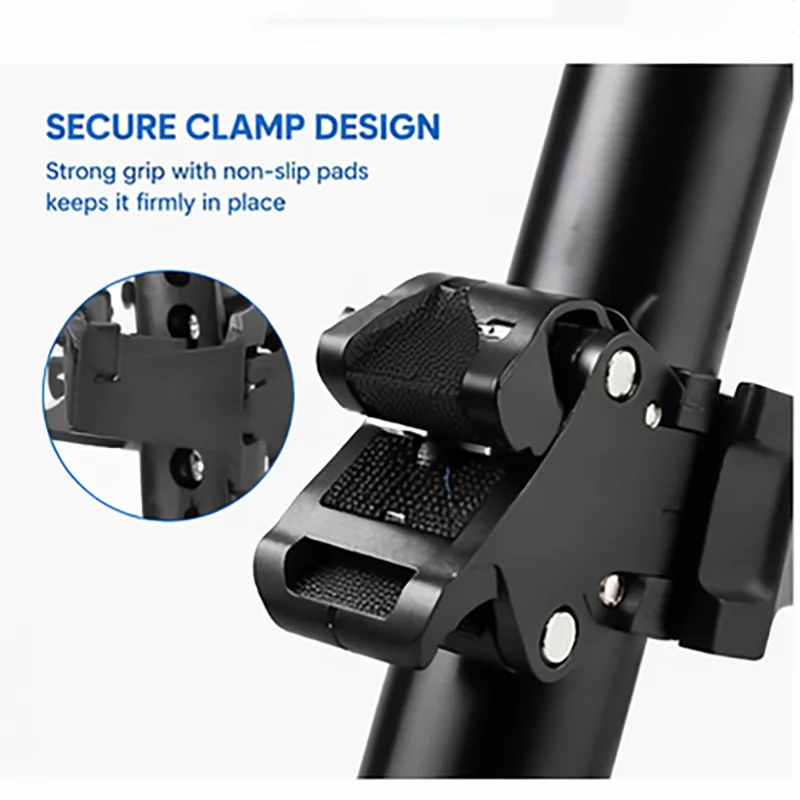 Universal Adjustable Stroller Cup Holder Bottle Holder for Wheelchair Bike Walker Scooter Pushchair 360 Rotating Clamp Mount