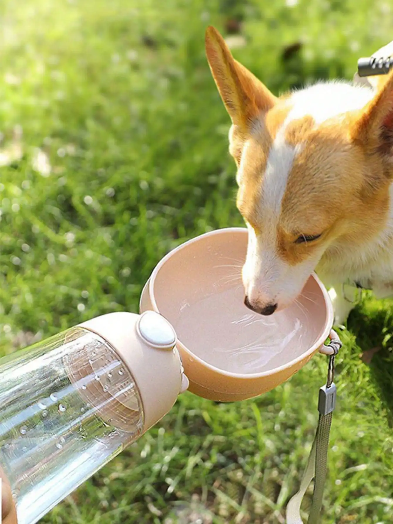 

Portable Dog Water Bottle - Leak-Proof Pet Water Bottle With Bowl, Suitable For Travel And Outdoor Activities