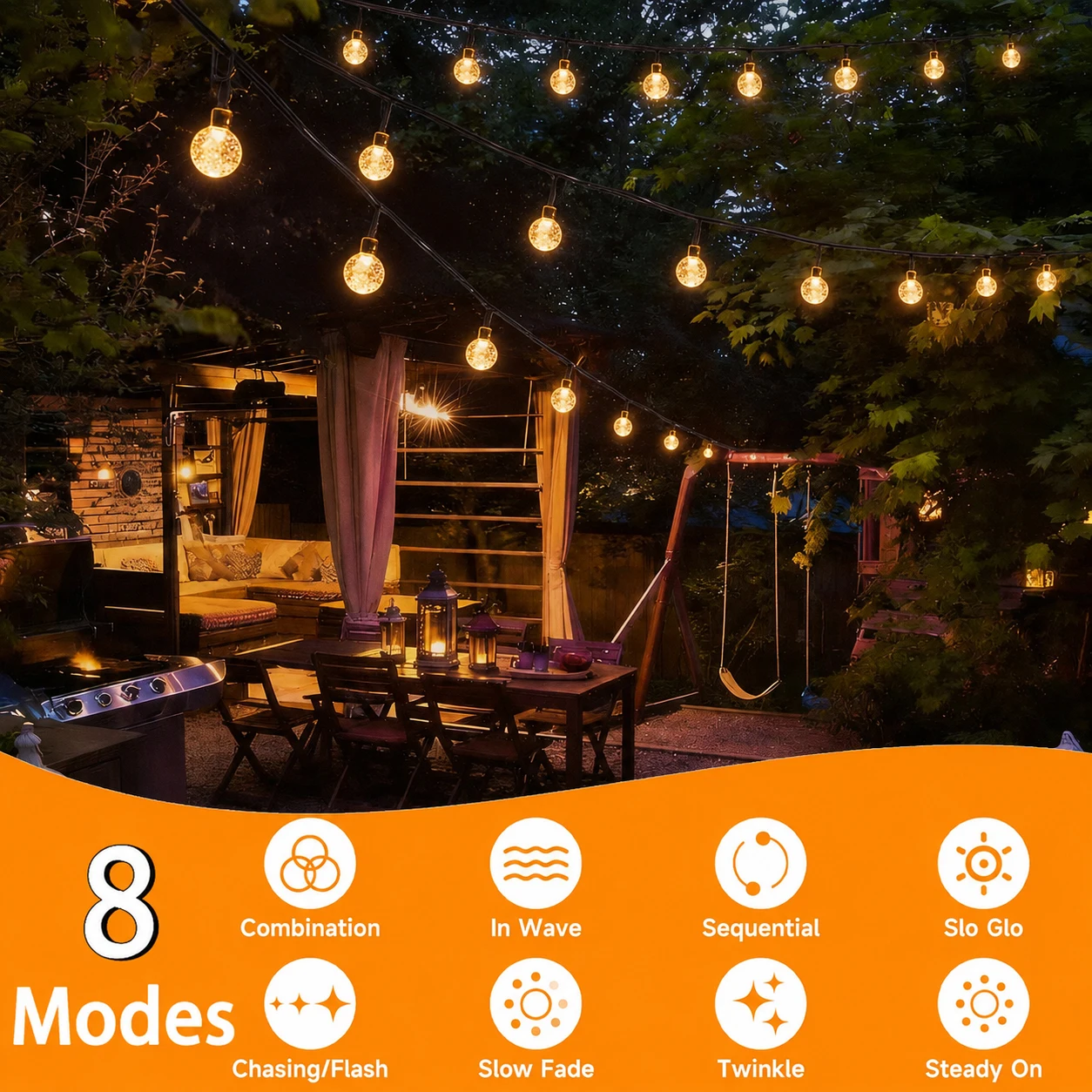 Güneş Enerjili Dış Mekan LED P - Solar String Lights Outdoor 20M incelemesi ve fiyatı