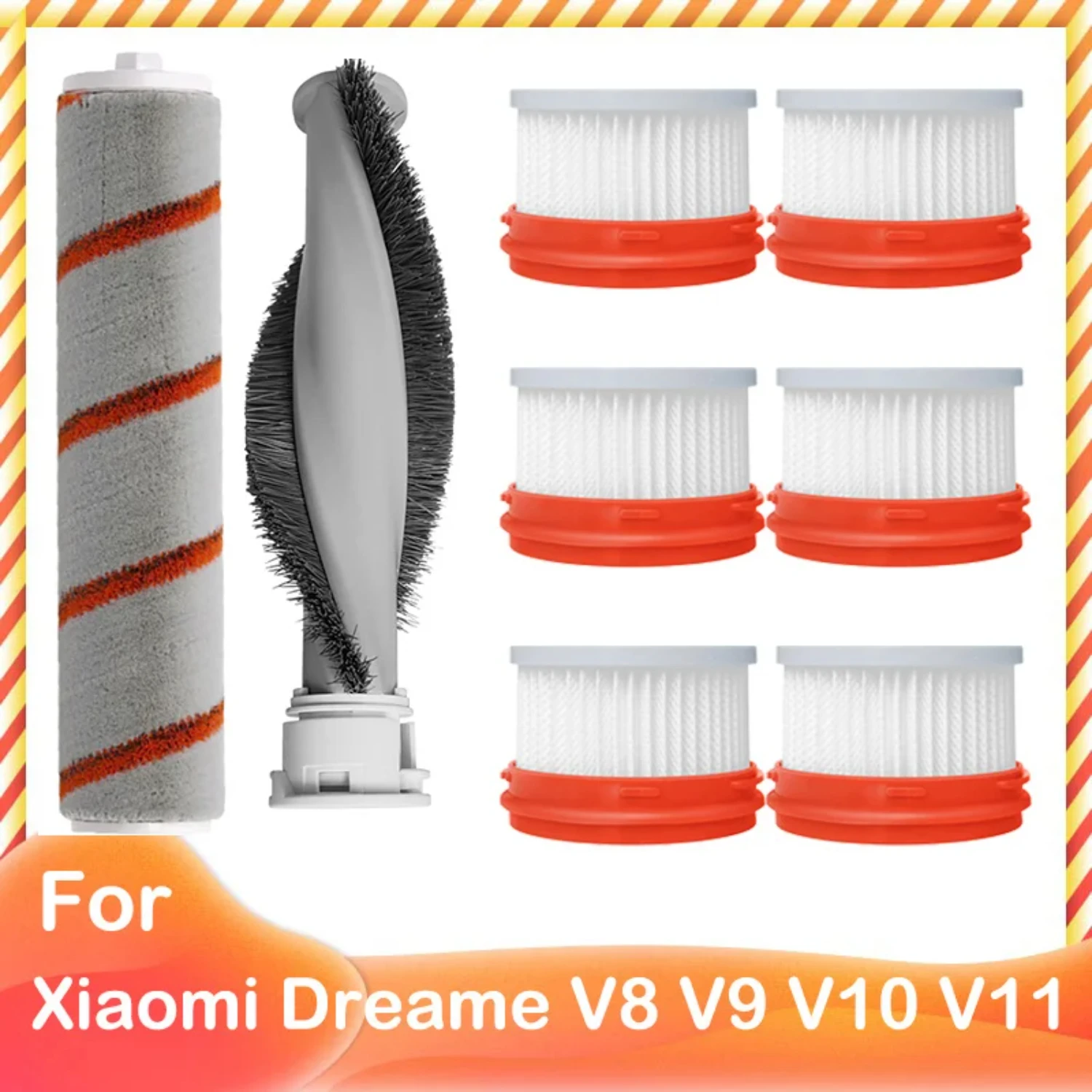 

Compatible Dreame V9 V10 V11 V8 V9B V9P XR Main Brush HEPA Filter Wireless Handheld Vacuum Cleaner