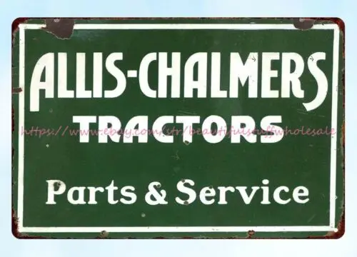 tavern store home decor Allis Chalmers Tractors farm machine metal tin sign