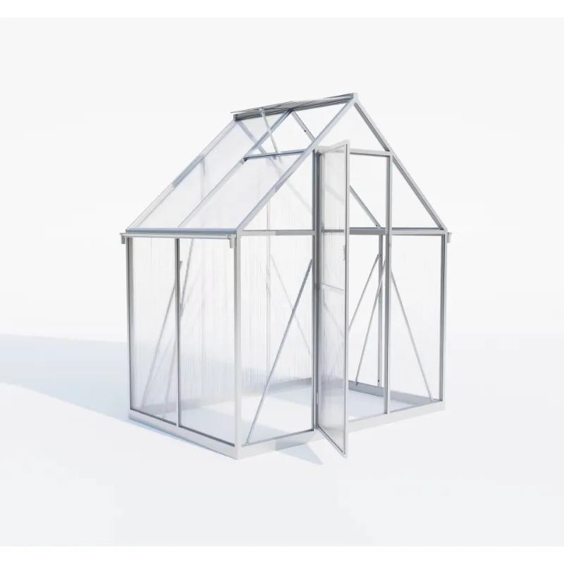 Sustainable Small Polycarbonate Multi-span Greenhouse Outdoor Flower Planting Green PC Panel