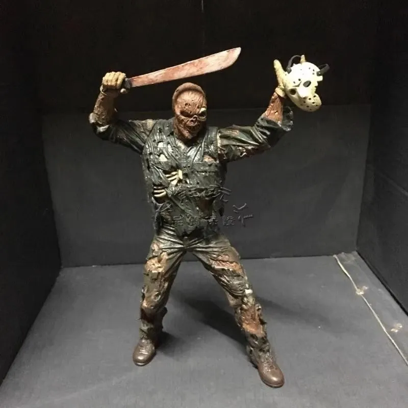 NECA Friday Jason Voorhees Clássico Filme Horrível PVC Action Figure Modelo Boneca Brinquedo Presente O 13o