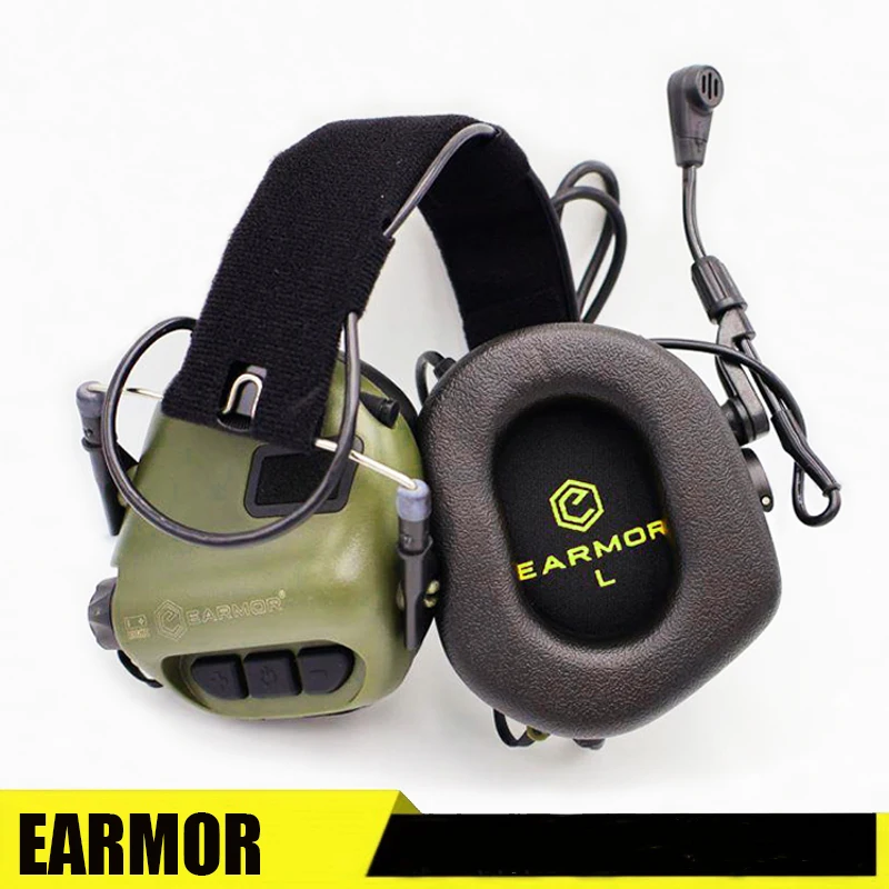 

EARMOR M32 MOD3 military shooting earmuffs, tactical communication headphones, hearing headphones with microphone amplification
