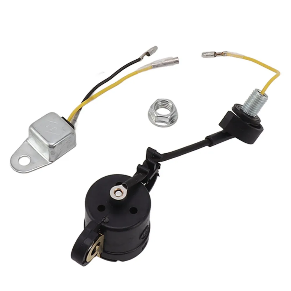 Black and Silver Oil Level Sensor Switch Compact Accurate Measurement Low Oil Sensor Switch for GX120 GX160 GX200 GX240 GX270