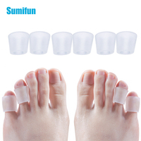 6Pcs Transparent Silicone Gel Fingers Protector Corn Remover Thumb Hammer Toe Separator Foot Support Hallux Valgus Corrector