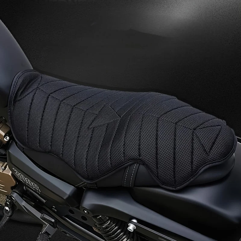 Motorcycle Seat Cushion Air Cooling 3D Mesh Motorcycle Seat Pad,Butt Protector Pads,Motorcycle Cool Seat Cover,Breathable Motorcycle Seat Cover,Size XL