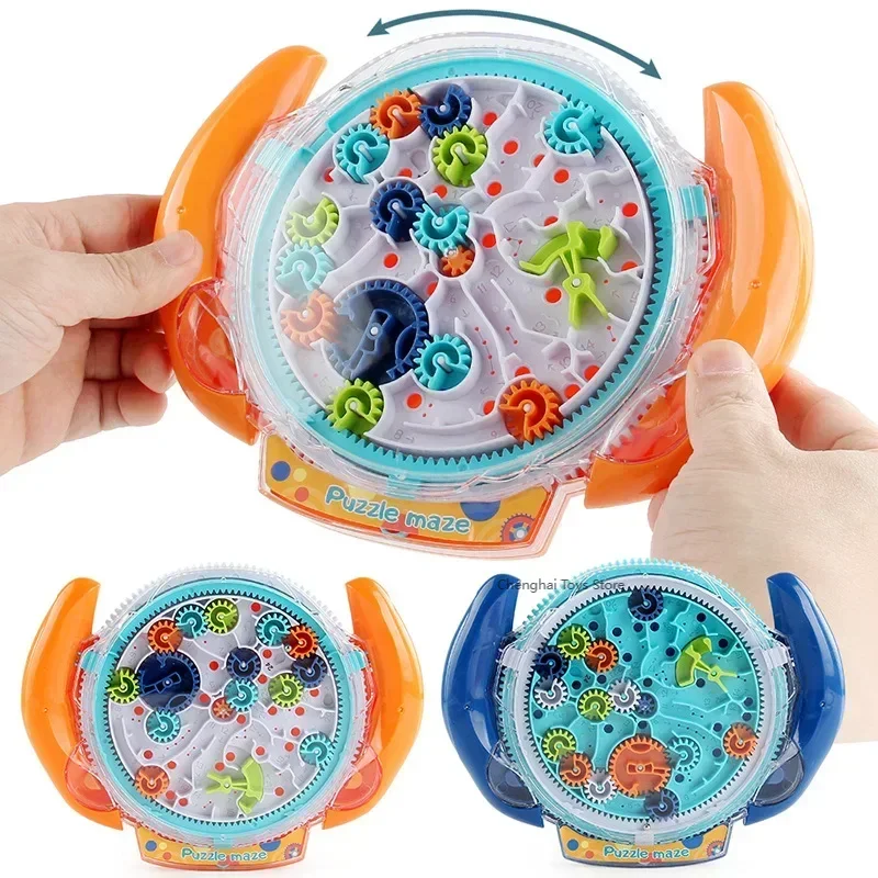 Nuova maniglia per bambini Gear Maze Disk Toy Palm Balance Ball Education Stress Relief Maze Toy