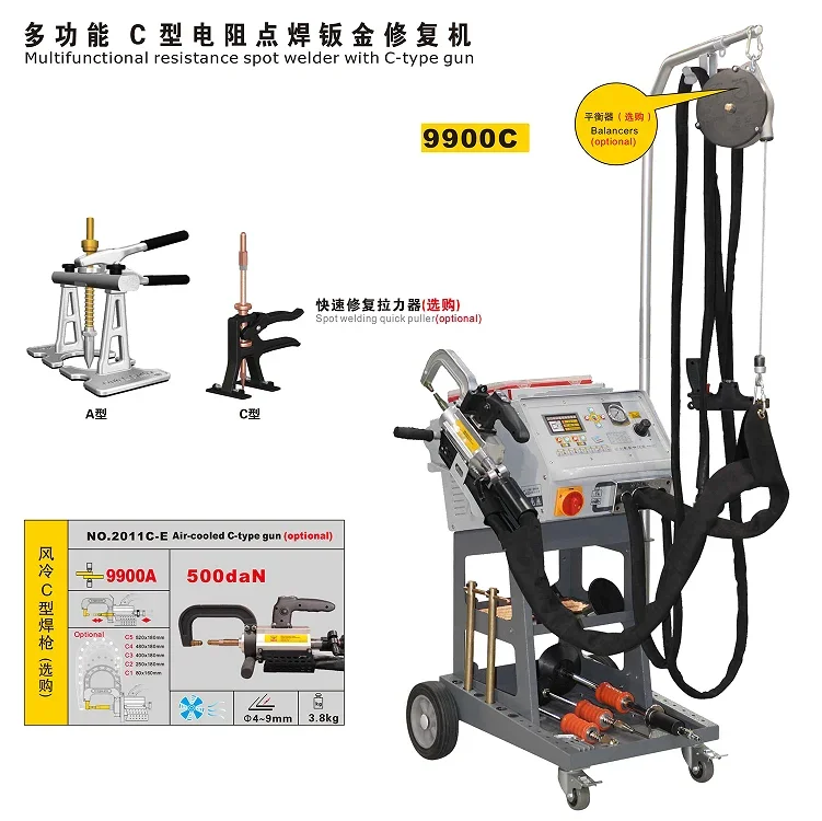 Car Body Spot Welding Machine Steel Spot Welder for Automotive Collision Repair Workshop Use