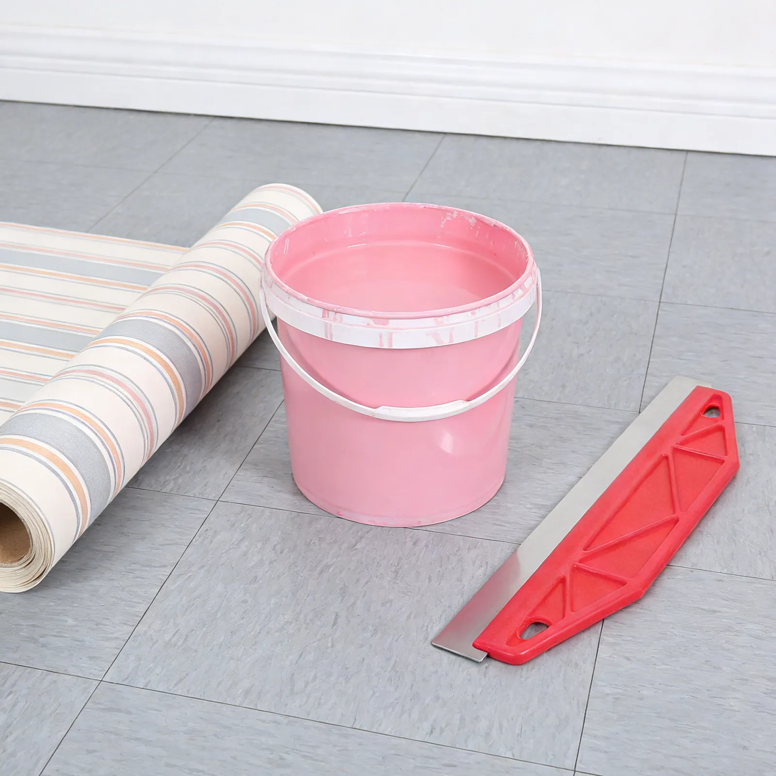 

Набор из 2 штук: Профессиональный инструмент для прямой резки краев из нержавеющей стали - двойная функция: как шпатель и инструмент для обрезки.