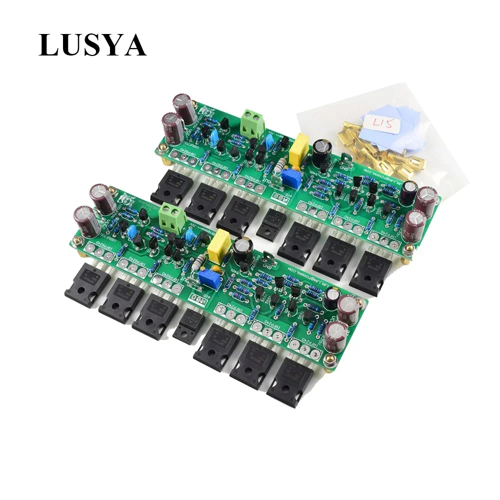 Lusya 1pair L15 MOSFET Stereo Amplifier Board 2-Channel AMP 300W 8R CLASS AB IRFP240 IRFP9240 A5-008