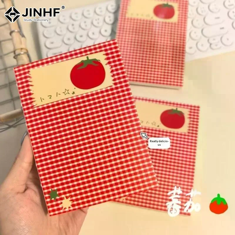 New Tomato Pattern Notebook,78 Thickened Blank Notebook,Suitable For Writing,Painting,Sketch,Note-taking And Mind Creation