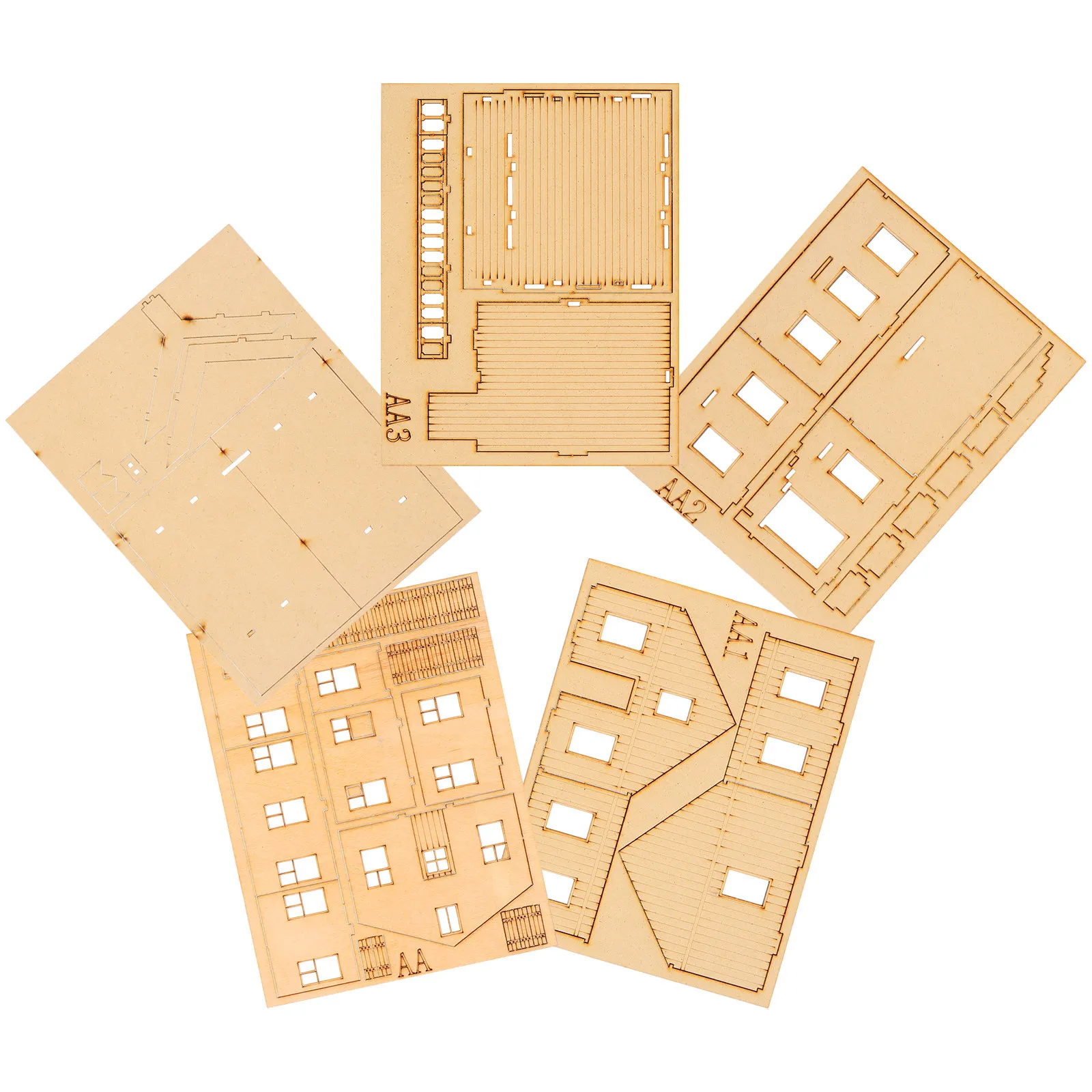 Wooden Puzzle 3D Southeast Asian Two-Story Building Scene DIY Craft Kit for Kids Educational Interactive Creative Play European