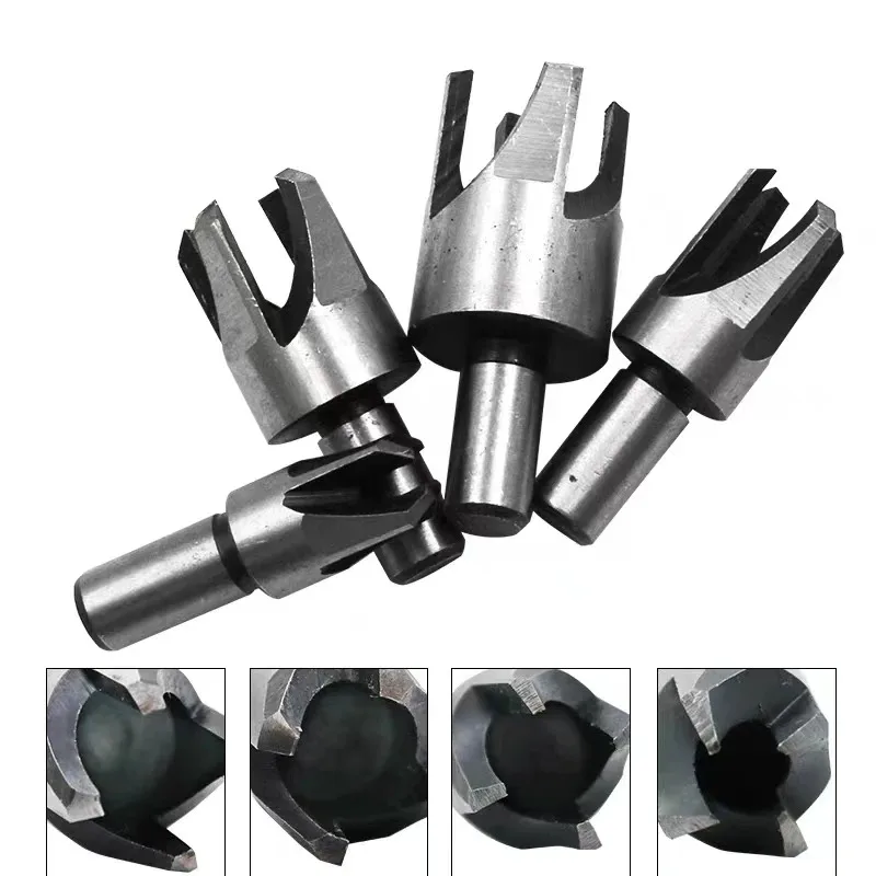 4pcs Round Shank 3/8