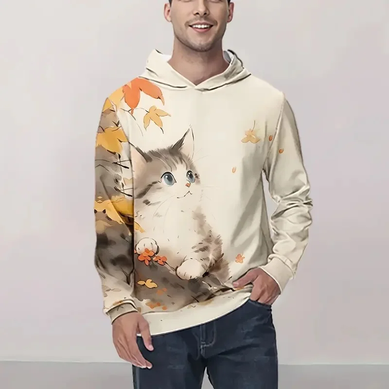 Unisex Colorful Splash Graffiti Letter All Over Print Hoodie Street Abstract Art Drawstring Pocket Hip Hop Sweatshirt