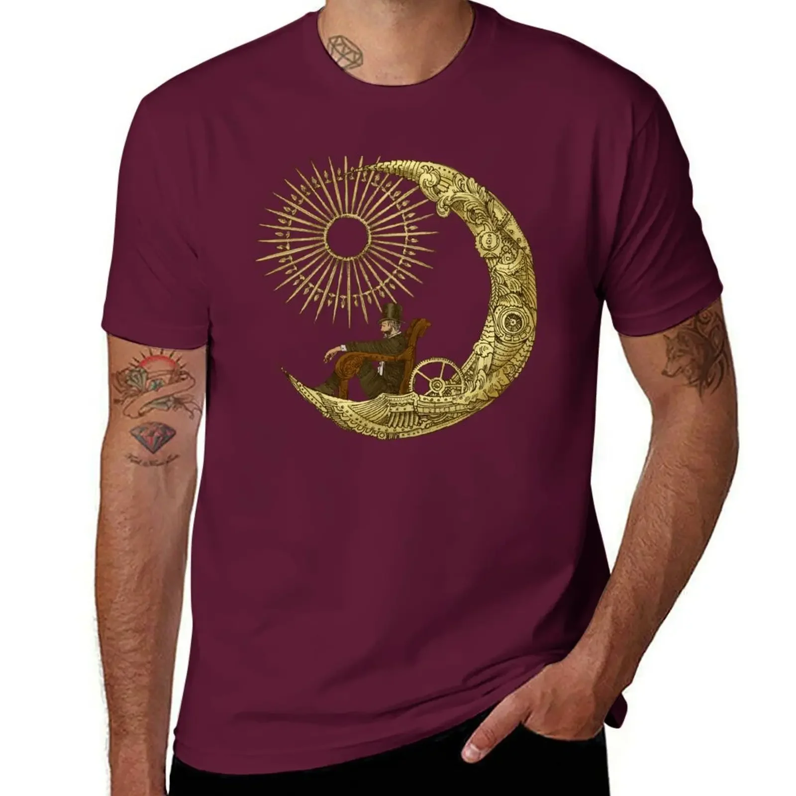 Moon Travel T-Shirt vintage shirts graphic tees customizeds fitted t shirts for men image 6