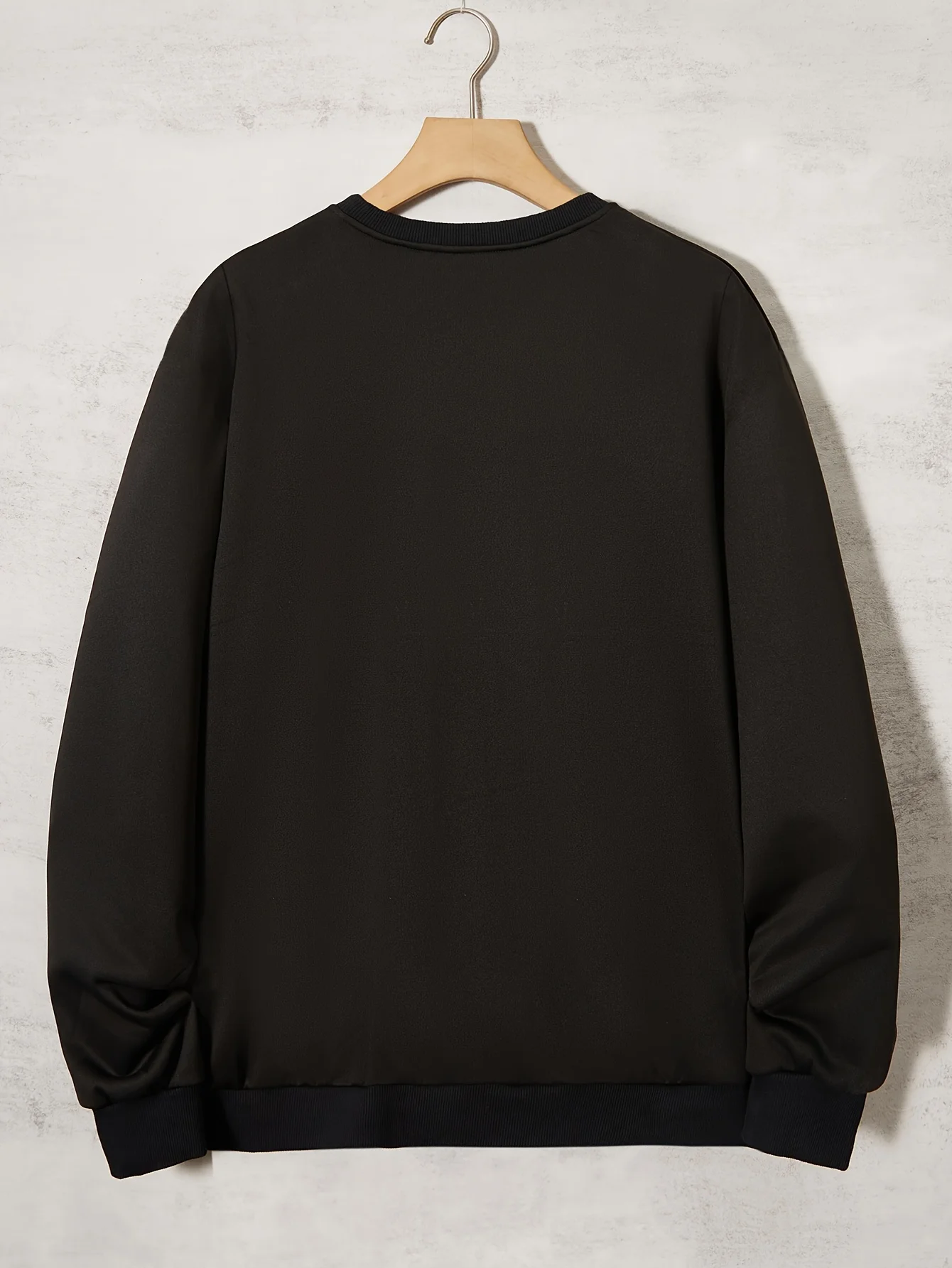 بلوفر رجالي برقبة دائرية وأكمام طويلة، نمط العلم الأمريكي، بلوزة غير رسمية فضفاضة لملابس الرجال في الخريف والشتاء #4