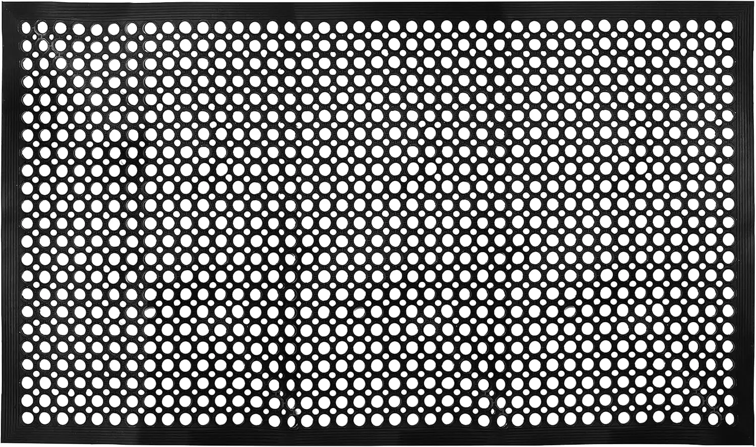 

Rubber Door Mat 61 x 35 Inches, Durable Non-Slip Anti-Fatigue Drainage Floor Mat for Kitchen Restaurant Home Indoor Outdoor Wet