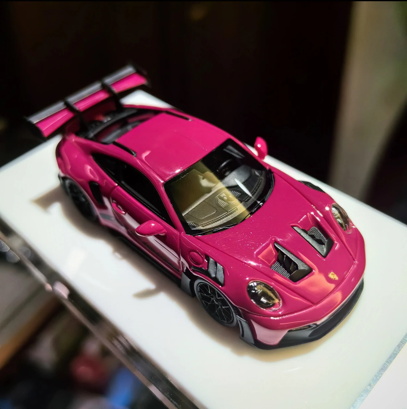 Fuelme 1:64 991.2 gt3rs Berry powder Diecast Model Car Resin Limited edition