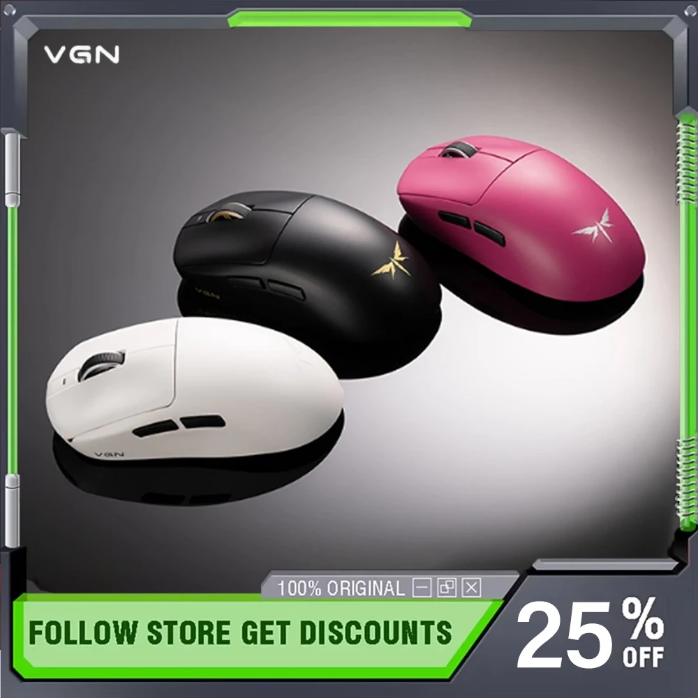 

VGN Dragonfly3 Pro Max/Ultimate Wireless Three Mode Gaming Mouse Lightweight 1/8k Rate of Return Customized E-sports Gamer Mouse