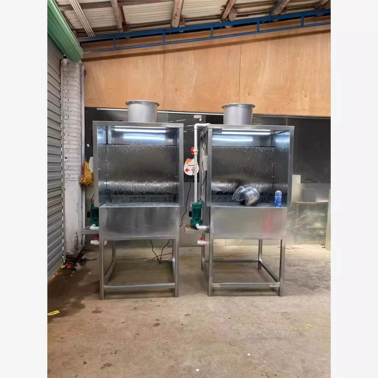 

Небольшой распылитель Шкаф для водяной занавески Стол для распыления Шкаф для масляного распыления Коробка Интегрированный стол для машины для занавесок с водой