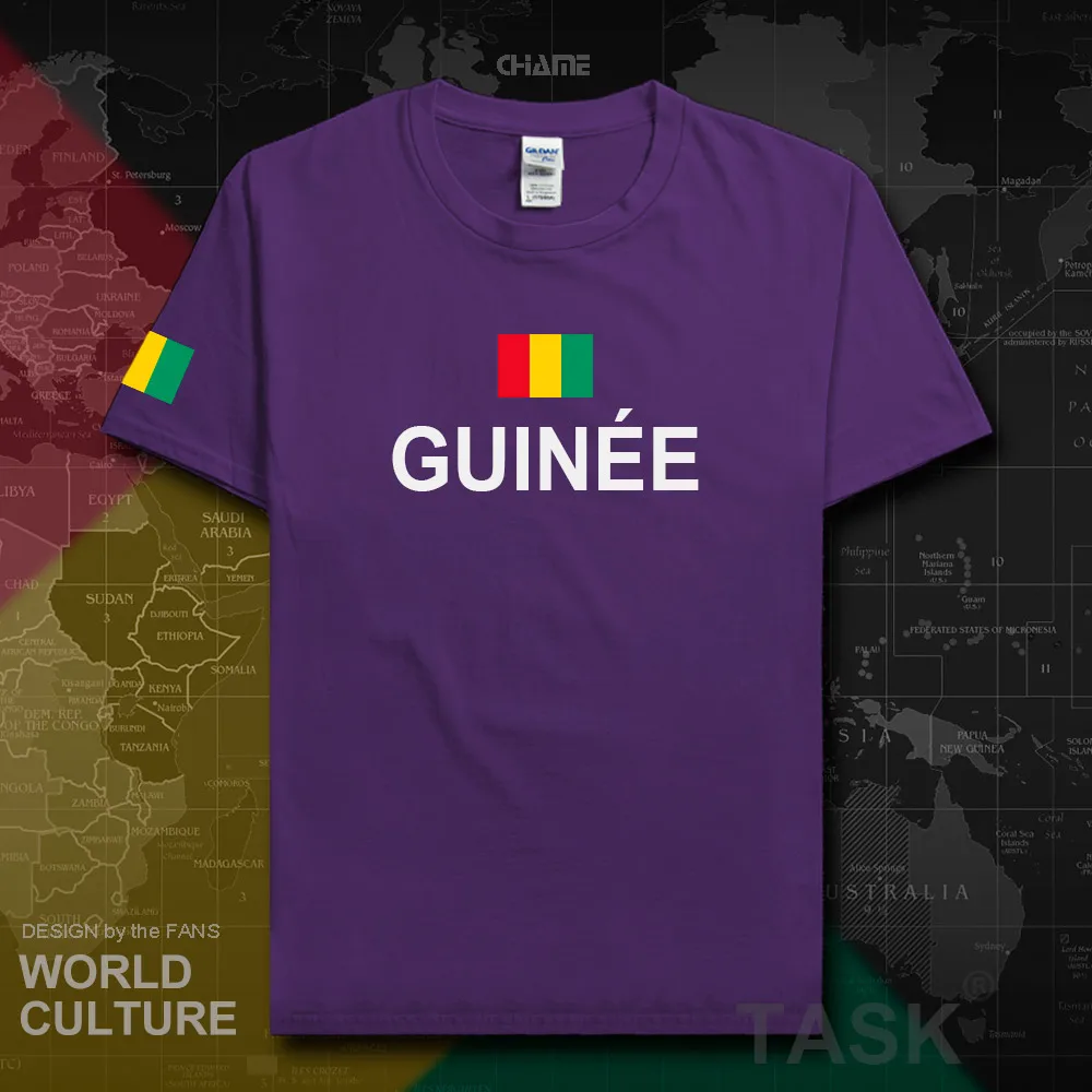 Republic of Guinea GIN Guinean GN men t shirt 2018 jersey nation tshirt cotton t-shirt clothes tees country flag sporting summer