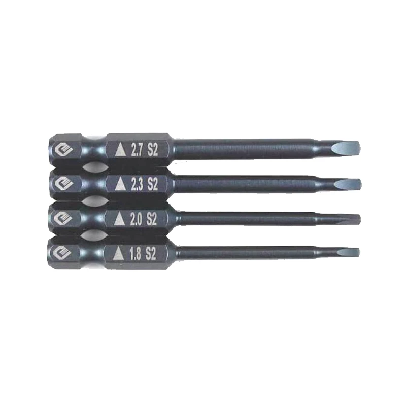 

4 Pcs/set 1/4" 65mm 1.8-2.7mm Triangle Screwdriver Bits S2 Alloy Steel Electric Drill Screw-driver Head Power Driver Tools