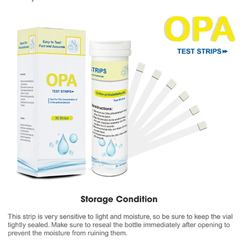

30Pcs OPA Test Kit Hard Water Test Strips For Water Softener Pack Swimming Pool Water Testing