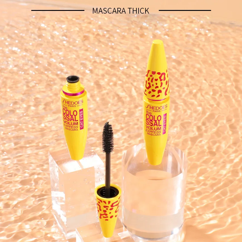 Mascara 4D Silk Fiber Eyelash Mascara Thick Curling Lasting Extension Waterproof Black Professional Eye Mascara Cosmetic Make Up